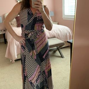 Allison Joy Wrap Maxi Dress